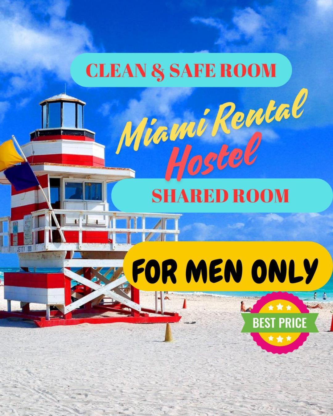 103 Miami Shared Rooms For Men Central Comfortable, Affordable Exterior foto